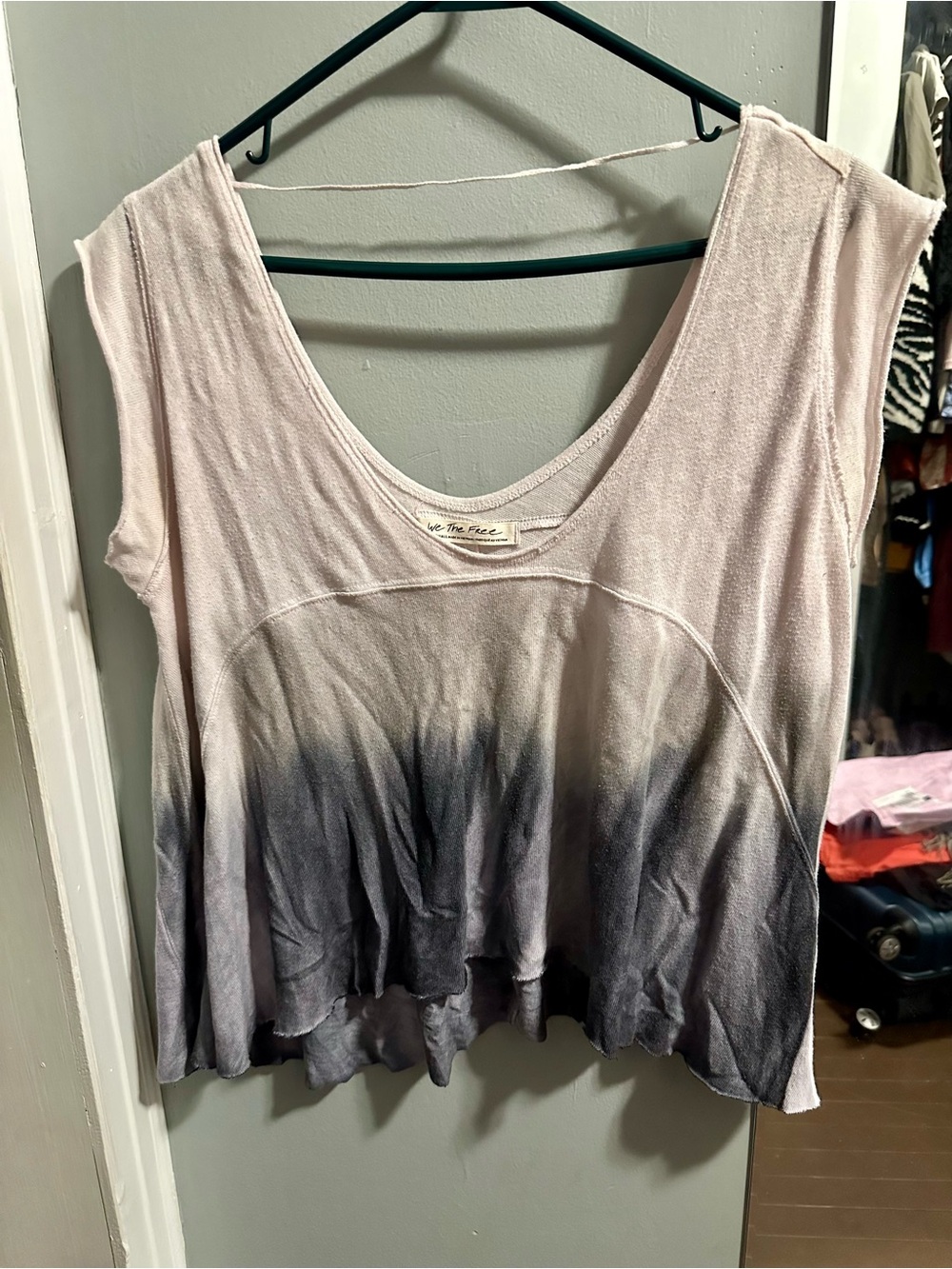 We The Free Scoop Neck Dip-Dye Tank Top XS